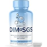 DIM+SGS with Detox Support – 120 Capsules Made In USA- Estrogen Support with DIM Bioperine, DIM Supplement for Women and Men, Estrogen Supplement For Women Menopause & Prostate Hormone Balance For Men