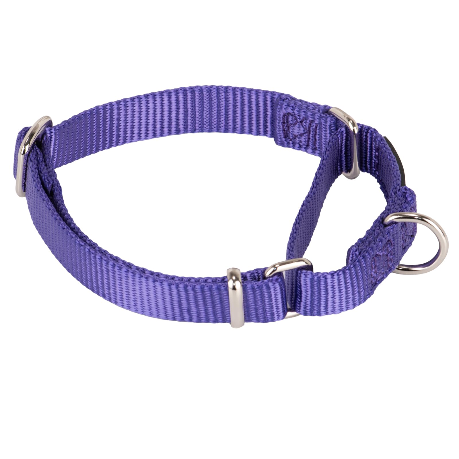 Hyhug Heavy Duty Nylon Anti - Escape Martingale Dog Collar for Large Medium Small Boy and Girl Dogs - Walking Training Daily Use. (Small, Ultra Violet)