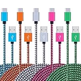 HUHUTA 5 Pack 6Ft USB C Charger Cable Replacement for Google Pixel 3a/3a XL, Pixel 2/2 XL, Pixel 3/3 XL, Pixel C, Google Pixel Slate, Samsung Galaxy Tab A 10.1 (2019) S10 S10e S9, Moto G7 X4 Z Z4 Z3