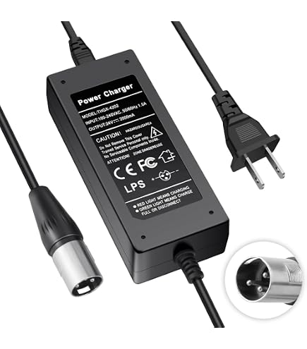 Suuonee 24V 0.6A Battery Charger For Razor E100 E125 E500S PR200 Scooter & Bike - US Plug