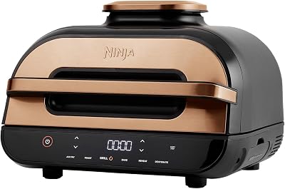 Ninja Foodi MAX Health Grill & Air Fryer 3.8L Copper Black AG551UKCP