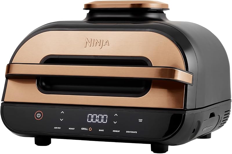 Ninja Foodi MAX Health Grill & Air Fryer 3.8L Copper Black AG551UKCP