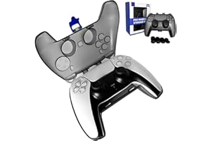 HLRAO Black Protective Case for PS5/SLIM/ Pro Game Controller,Carrying Travel Case for Playstation 5 DualSense Wireless Remote, Shock-Proof, Dust-Resistant, Anti-scratch with 8 thumb grips