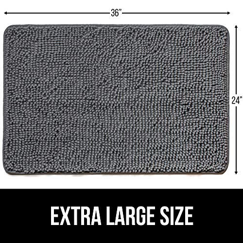 Gorilla Grip Original Indoor Durable Chenille Doormat, Large, 36x24
