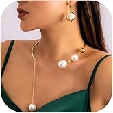 KummerSaprk Pearl Jewelry Set for Women Pearl Earrings Necklaces Bracelets for Women Trendy
