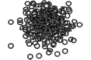 uxcell Nitrile Rubber O-Rings 8mm OD 4mm ID 2mm Width, Metric Sealing Gasket for Automotive Machine Plumbing, Pack of 200