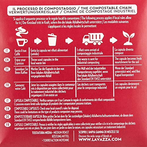 Lavazza A Modo Mio Eco Kaffeekapseln - Espresso Intenso - kompostierbar - 6 x 16 Kapseln - 6er Pack (6 x 120g) – Bild 5