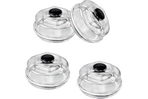 XTPTFABS,183772-KIT 4" Trailer Hub Replacement Oil Cap Kit Compatible with 10K-16K Dexter Bearing Cover and 10K - 16K Axles. 4"Oil Bath Dust Caps for Dexter Axles(4)