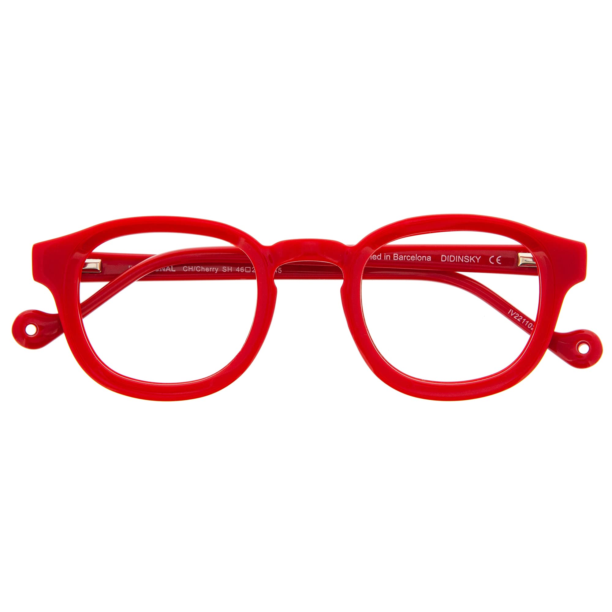 DIDINSKY READING GLASSES Blue Light Blocking Unisex Readers. Acetate Frames, Flexible Temples and Anti-reflective Lenses - Cherry +2.5 - DINATIONAL
