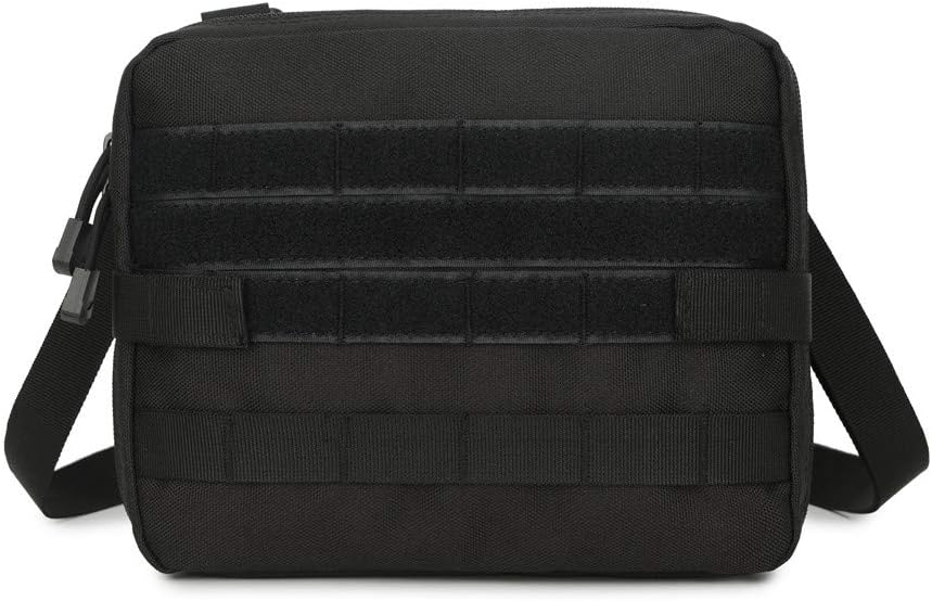 Saigain Tactical Molle Tool Pouch Small EDC 1000D Nylon Military Utility Bag Holder Chest Rig Vest for Travel Hiking Camping Cycling Climbing Hunting Backpacking