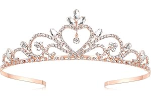 Lovelyshop Princess Rhinestone Wedding Tiara-Gold