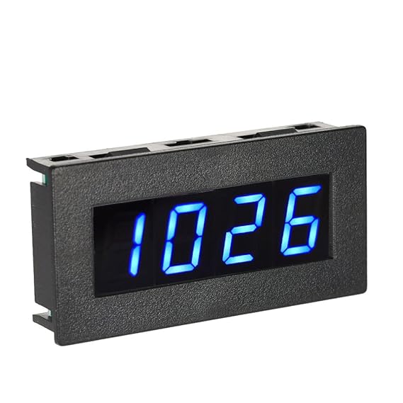 KKmoon Hohe Präzision 0.56 '4 LED Digital Frequenz Tachometer Auto Bewegungs Geschwindigkeits Messinstrument RPM Maß Prüfvorr