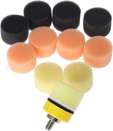 Amazon 0 66 5ミリメートル 1 スポンジバフ研磨パッドキット車ポリッシャー M6研磨パッドバッカープレートフィットdremel電動グラインダーロータリーツール 洗車 お手入れ用品 車 バイク