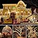 Lumitify Solar Christmas String Lights, 72ft 200 LED Fairy Solar Lights Decorative String Lights for Christmas, Home, Lawn, Patio, Garden, Wedding, Party and Holiday(Warm White)