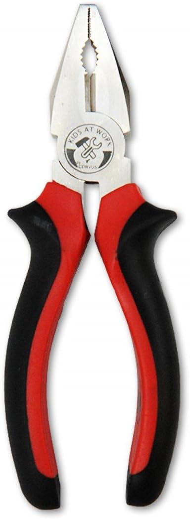 CORVUS 600054 Combination Pliers 6"" Satin, Red,Black