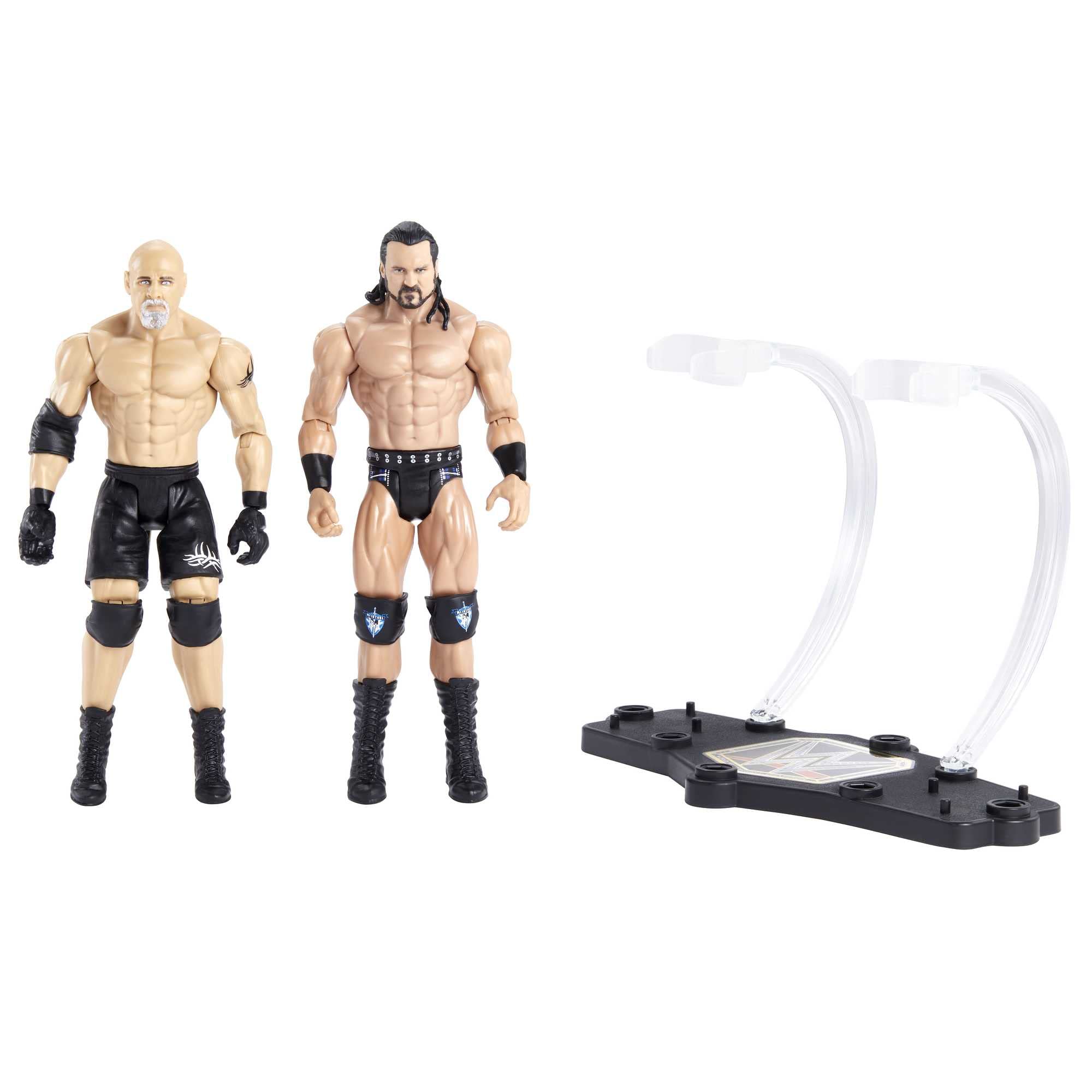 WWE Championship Showdown Drew McIntyre vs Goldberg, 2 Jointed Figures, Kids Toy 6+ Years, HDM10