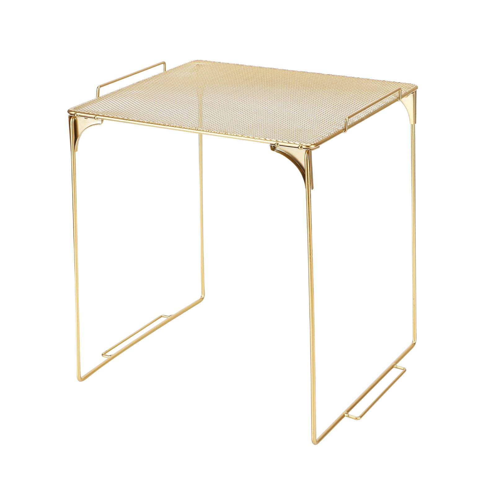 Photo 1 of AUECOOME Locker Organizer Shelf Stackable Extra Locker Shelf for School Locker Organizer Storage Cabinet Accessories Suitable for School, Office, and Home use (1, Golden)