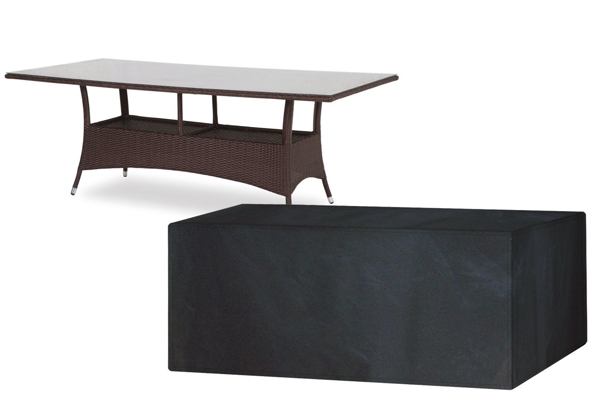 Garland 8 Seater Rectangular Table Cover - Silver Grade (W1380)