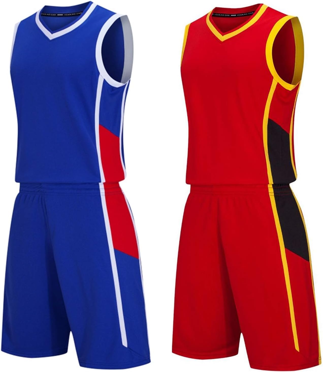 blue and red basketball jersey