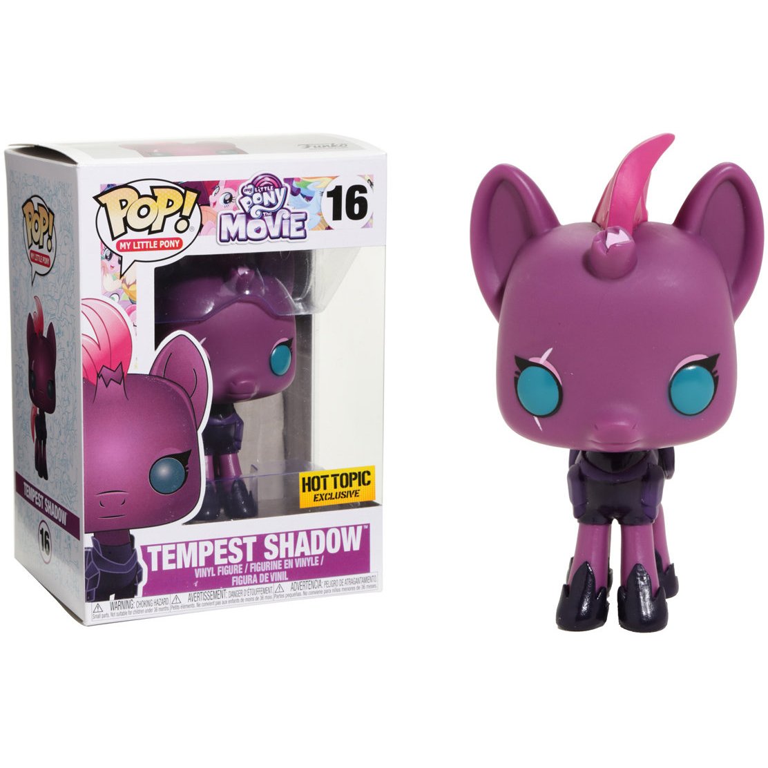 Tempest Shadow (Hot Topic Exclusive): My Little Pony - The Movie x Funko POP! Vinyl Figure & 1 POP! Compatible PET Plastic Graphical Protector Bundle [#016 / 21645 - B]