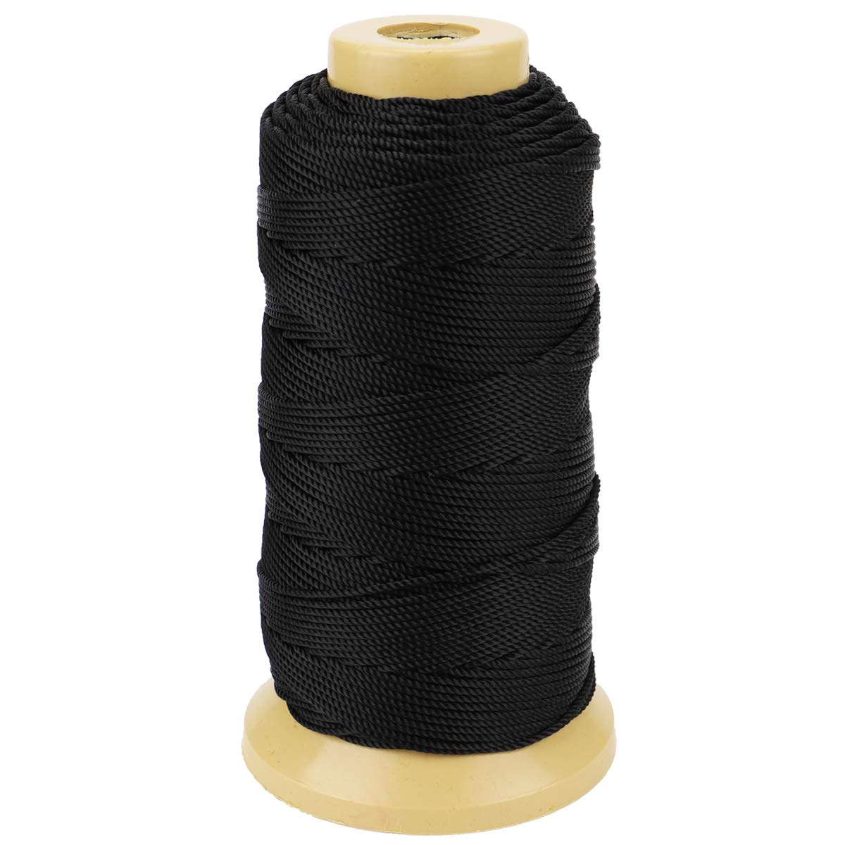 McFanBe 328 Feet Twisted Nylon Line Twine String Cord for Gardening Marking DIY Projects Crafting Masonry (1.5mm-328 feet, Black)