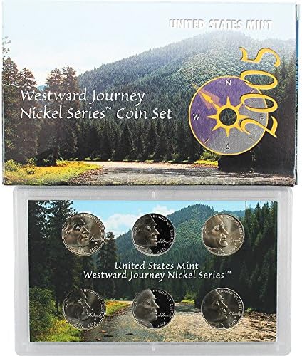 2005 PDS Westward Journey Nickel Series Coin Set in Original Box with COA Nickel Proof and Uncirculated US Mint