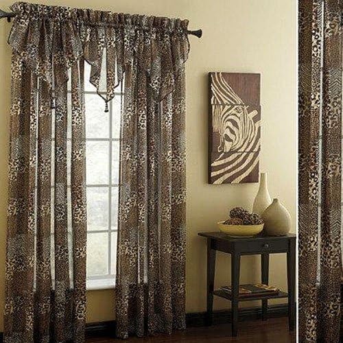 Chapel Hill by Croscill Animal Attraction Sheer Panel, 84-Inch