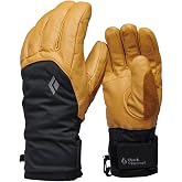 BLACK DIAMOND Men's Legend Gloves, Leather, Waterproof, Insulated, Ski/Snow | goatskin leather palm, PrimaLoft insulation, GORE-TEX insert, soft fleece lining, for hiking, camping, emergencies