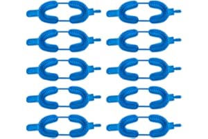 HEALLILY 20pcs Disposable Dental Fluoride Trays Fluorinated Foam Dental Tray Dental Materials Tray mouth tray,alginate impression material for Kids Use Size L Blue