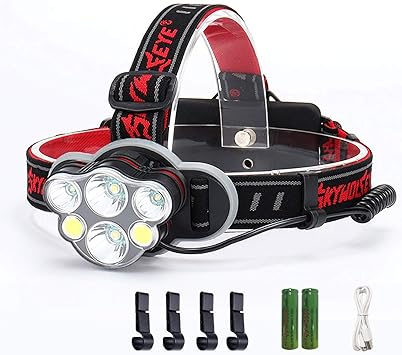 Amazon 21最新版 ヘッドライト 充電式 Ledヘッドランプ 高輝度 8つ点灯モード 調整可能 赤 白ledライト 軽量 へっとライト 防災 登山 釣り ランニング 夜釣り キャンプ ヘルメットライト Poklon ヘッドライト