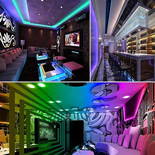 Alfa Lighting 16.4 Ft/5m 150 LEDs Flexible LED Strip Lights 5050 SMD RGB 12V 2A + 44 Keys Remote Control [Energy Class A] - Thumbnail 4