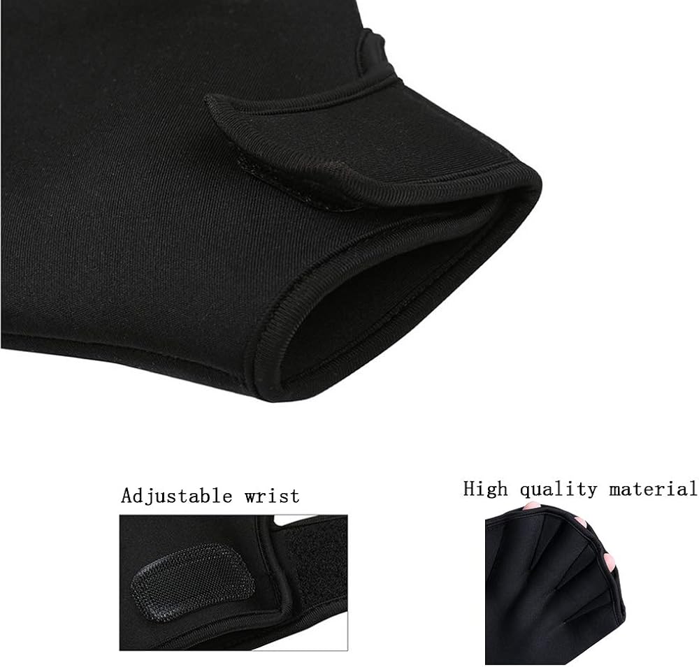 Geicyjiecy 2 packs Webbed Aquatic Swimming Gloves for Water Resistance Training: Clothing