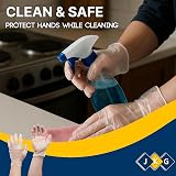 JKG 100 Disposable Food Prep Gloves XL Medium Large Latex Free Polyethylene view 6