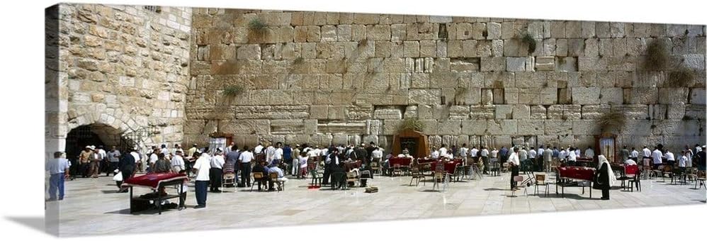 Amazon Com Crowd Praying In Front Of A Stone Wall Wailing Wall