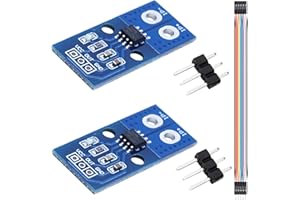 DKARDU 2 pcs Hall Current Sensor Module ACS724 50A Range AC/DC Hall Efect Current Sensor with Dupont Cable for Current Measurement
