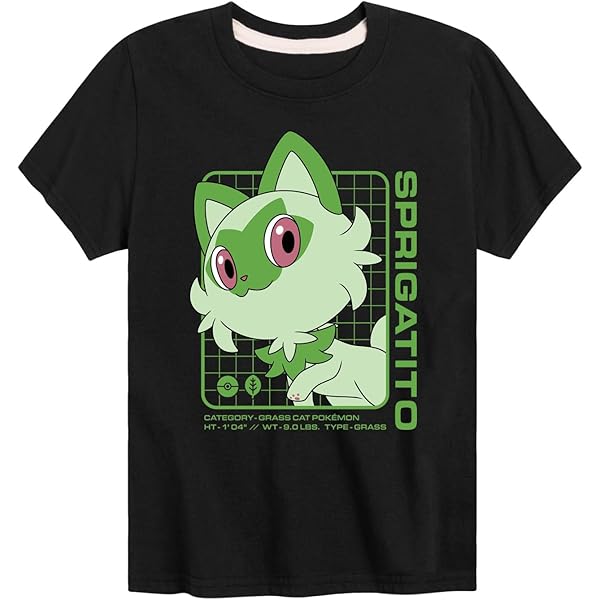 Amazon.com: HYBRID APPAREL - Pokémon Quaxly Stats - Kids Short