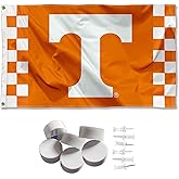 College Flags & Banners Co. Tennessee Volunteers Checkered Stripes Banner and Tapestry Wall Tack Pads