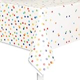 Unique Rainbow Polka Dots Rectangular Table Cover 137x213 cm