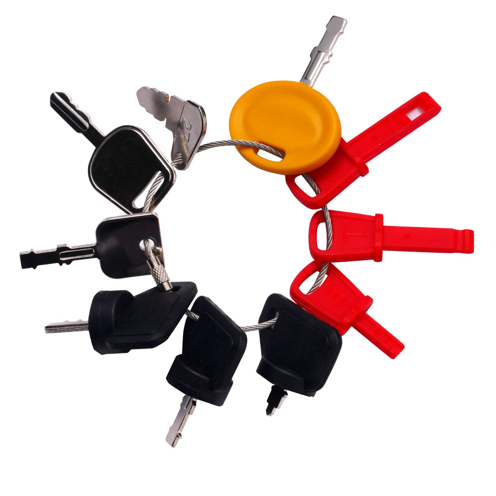 View 1 of 10 Lawn Mower Keys Set for Cub Cadet MTD John Deere Husqvarna Toro Craftsman Kubota Troy-Bilt Snow Engines Husqvarna Tecumseh 490-241-0008 532411935 AM132500 GY20680 83357 925-2054A Snow Blower Keys