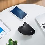 Anker 2.4G Wireless Vertical Ergonomic Optical Mouse 800/1200/1600 DPI Black view 3
