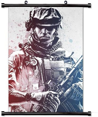 Art Poster with Battlefield Game(1) Wall Scroll Poster Fabric Painting 24 by 36-Inch(60 X 90 cm)
