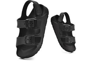 Naxbewu Toddler Unisex Adjustable Buckle Sandals – Comfortable Open Toe Beach & Pool Shoes for Boys & Girls with Back Strap