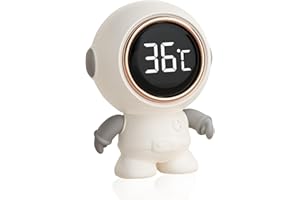 Ailgely Baby Bath Thermometer Floating Toy,Digital Baby Thermometer,Cute Astronaut Water Thermometer,Shower Thermometer Led Digital Display,0~99℃ Touch LED Display,for Bathtub