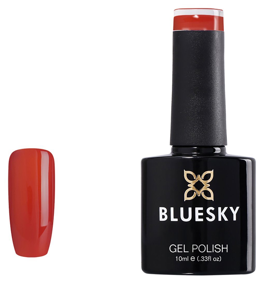 Bluesky Gel Nail Polish, Red Carpet FW02, Dark Red, 10 ml Long Lasting, Chip Resistant, 10 ml (Requires Drying Under UV LED Lamp)