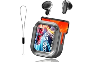 ERAZERL NE20 AI Translation Earbuds Real Time Wireless Bluetooth 6.0 AI Headphones LCD Touch Screen Support 148 Languages Translation Real Time Translator Earbuds Support Playing Music Phone Calls