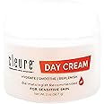 Cleure Anti-Aging Day Cream & Facial Moisturizer w/Pure Shea Butter for Sensitive Skin - Fragrance Free, Gluten, Salicylate and Paraben Free (2 oz, Pack of 1)