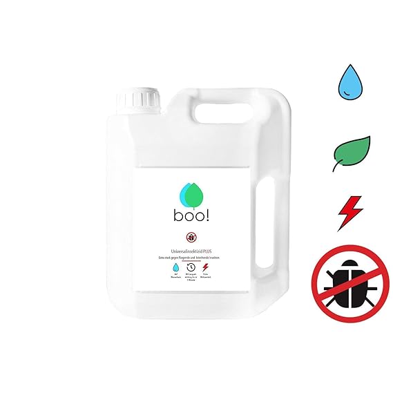 boo! Plus - Extra Starkes Insektenspray | Insektenschutz als Spray Gegen Mücken, Milben, Bettwanzen Etc | Insektizid auf Wass