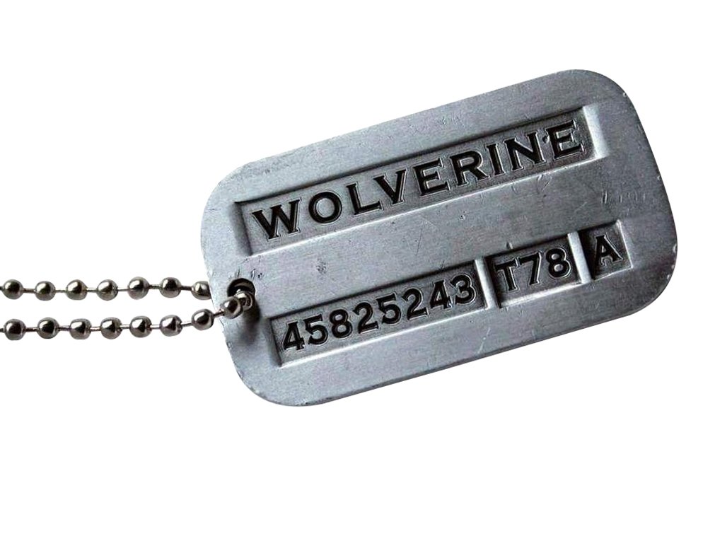 Marrywindix Male Cool Kpop X-men Wolverine 2 Necklace Vintage Weapon-x Dog Tags Pendant
