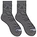 adidas Men's Tiger Style High Quarter Sock (2-Pair), Onix/Black/Collegiate Light Blue, Large, (Shoe Size 6-12)
