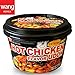 Korean Style Extreme Spicy Hot Chicken Flavor Stir-Fried Noodle Udon by WANG Food [Healthy, Convenient] Easy Cook Bowl in 90 Sec. Microwaveable / 7.79 oz per Meal (Pack of 6 Big Cup)